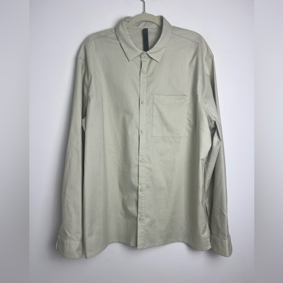 lululemon athletica Other - Lululemon Men's Beige Commission Long Sleeve Oxford Shirt Size XXL